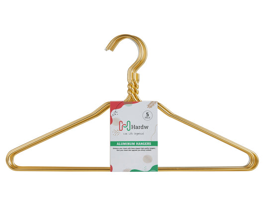 Carton of Gold Aluminum Hanger (Carton includes 30 sets of 5 Pcs)