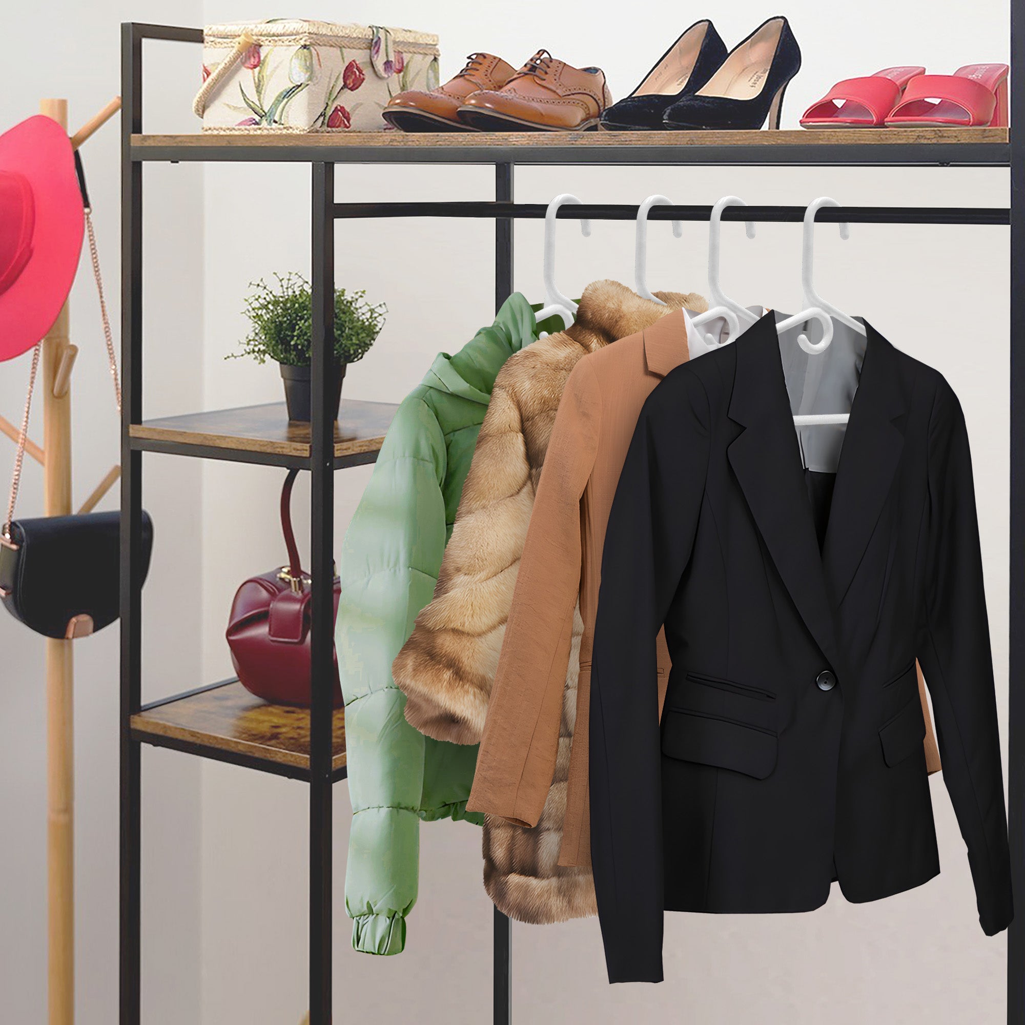 The benefits of a organizer closet with great hangers