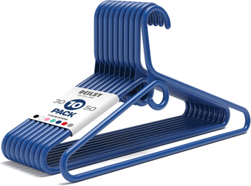 Navy Heavy Duty Hangers with Hooks (Carton of 100 Hangers)